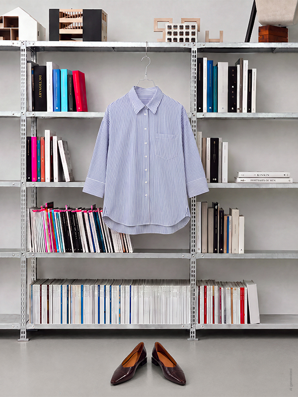 Camicia over in popeline
