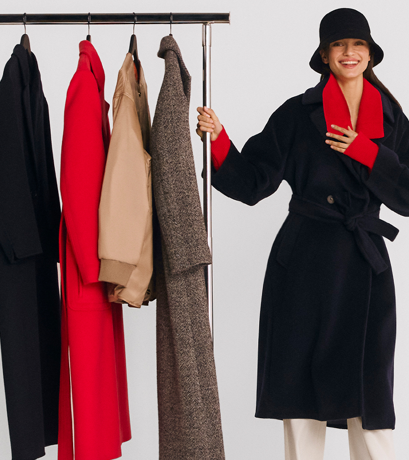 Cappotto trench in double