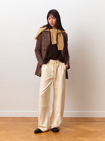 Pantalone jogger in felpa di cotone